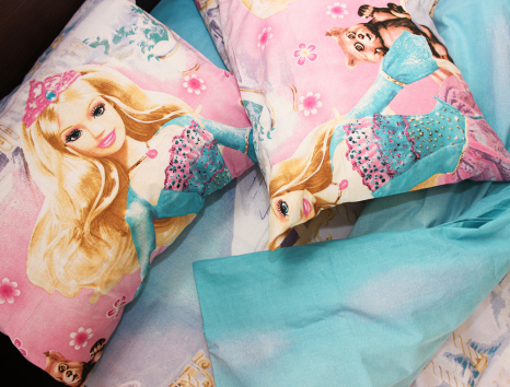 Полуторний набір постільної білизни 150*220 із Ранфорсу №17789 Черешенка™