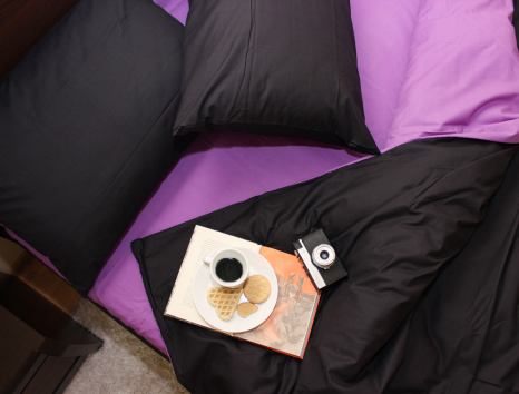 Євро-максі набір однотонної постільної білизни 200*220 із Бязі "Gold" №154028AB Черешенька™