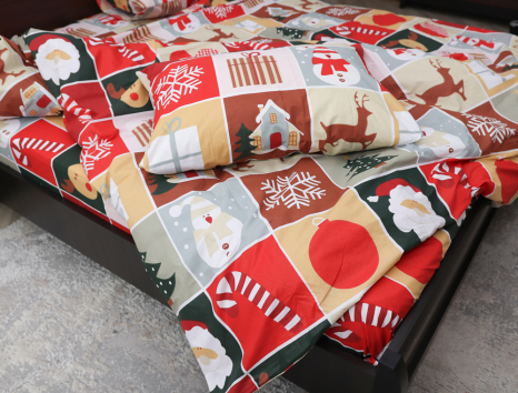 Семейный набор хлопкового постельного белья из Бязи "Gold" №153478 Черешенка™