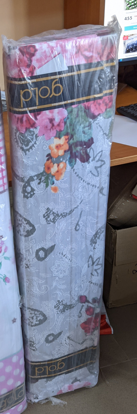 Ткань для постельного белья Бязь "Gold" Lux "Цветочная клумба" GL3893