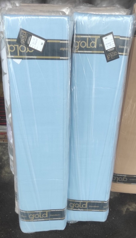 Тканина для постільної білизни Бязь "Gold" Lux однотонна GLTON76Sky (50м)