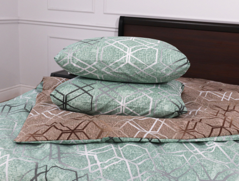 Сімейний набір постільної білизни із Бязі "Gold" №151236AB Черешенька™