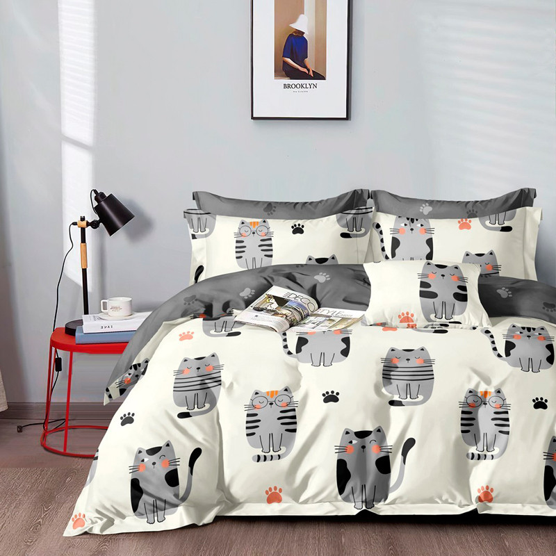 Євро-максі набір постільної білизни 200*220 із Бязі "Gold" №513032AB Черешенка™