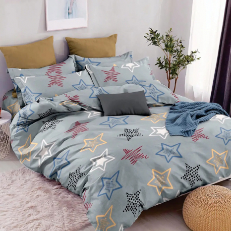 Ткань для постельного белья Бязь "Gold" Lux GL3456grey