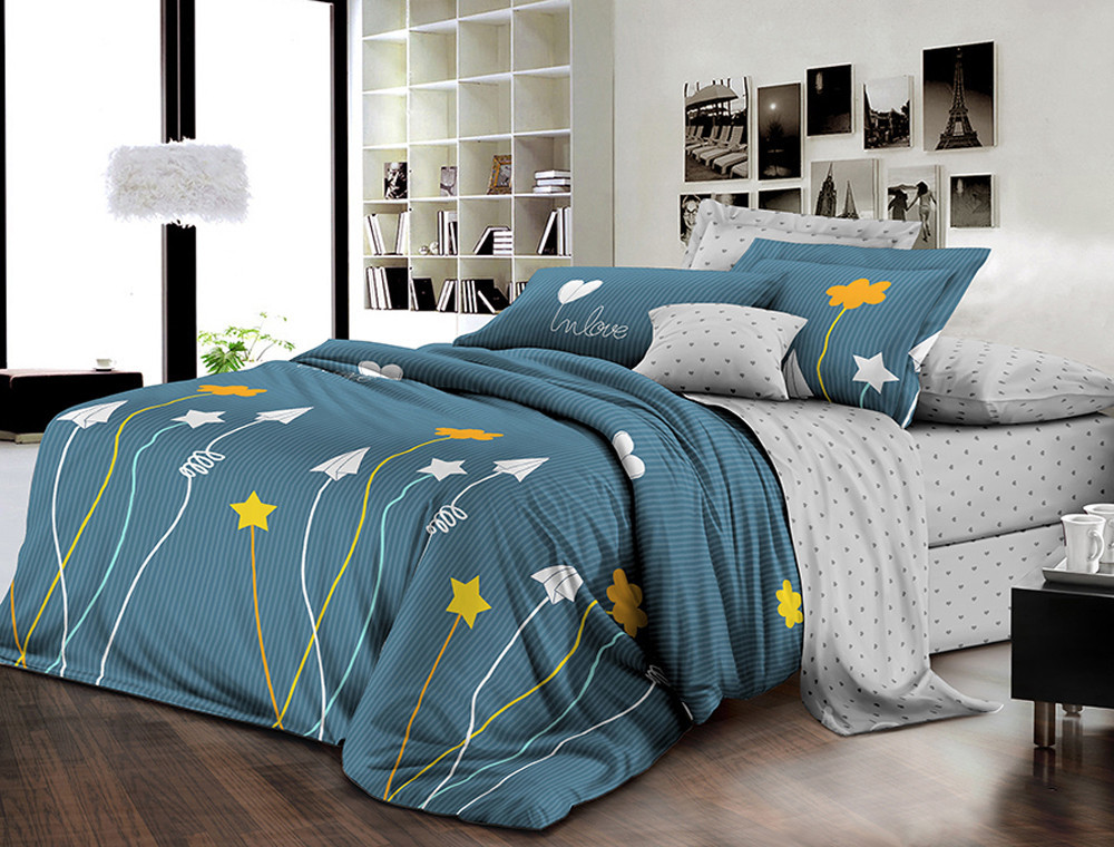 Полуторный набор постельного белья 150*220 из Ранфорса №183286AB Черешенка™