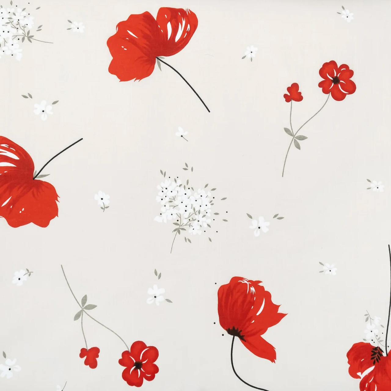 Ткань для постельного белья Бязь "Gold" Lux "Маковый цвет" GL1413 (A+B) - (50м+50м)