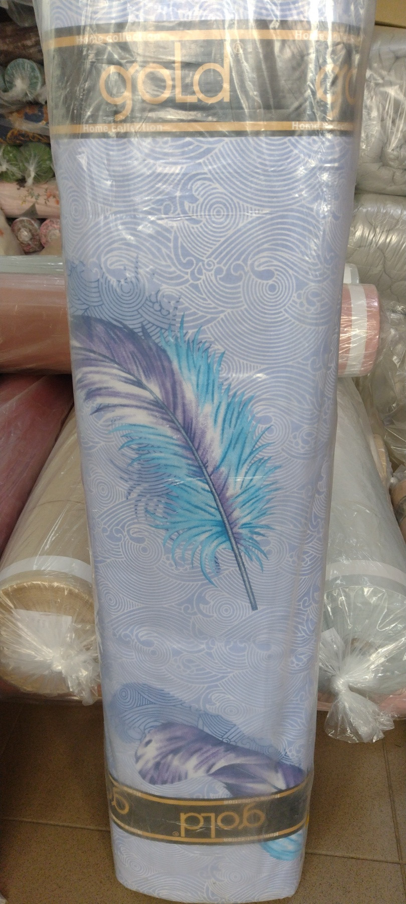 Ткань для постельного белья Бязь "Gold" Lux GL3543purple