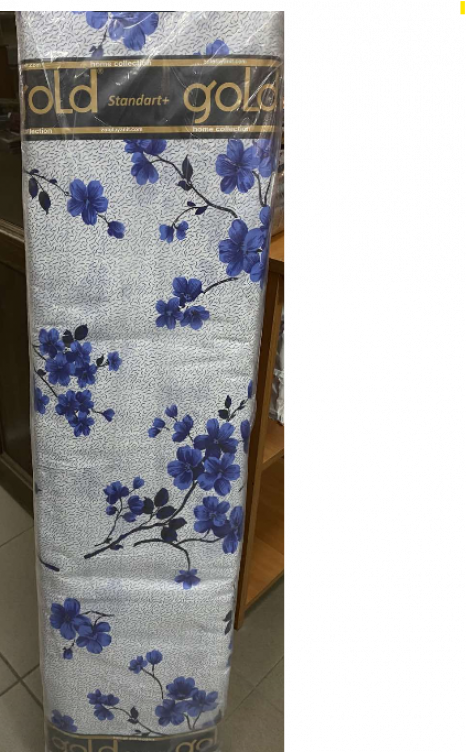 Тканина для постільної білизни Бязь "Gold" Lux "Вишневий колір (синій)" GL3075blue.