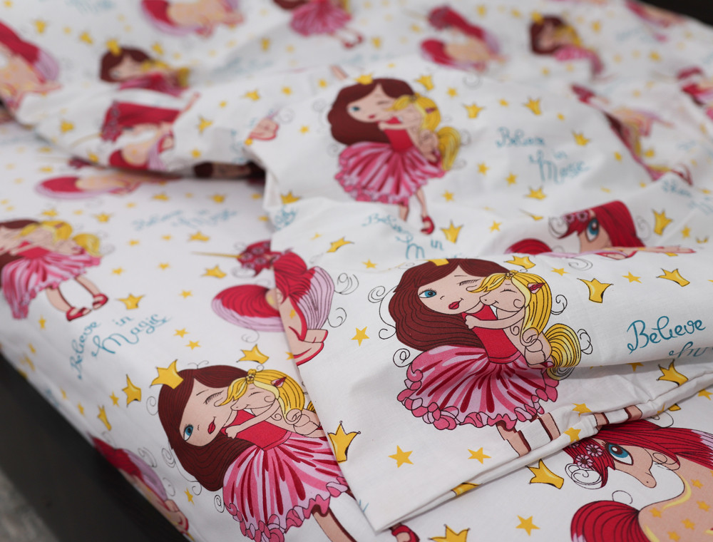 Полуторный набор постельного белья 150*220 из Бязи "Gold" №167877 Черешенка™