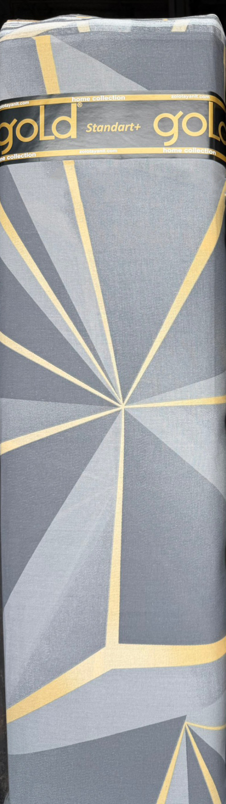 Тканина для постільної білизни Бязь "Gold" Lux GL1951grey
