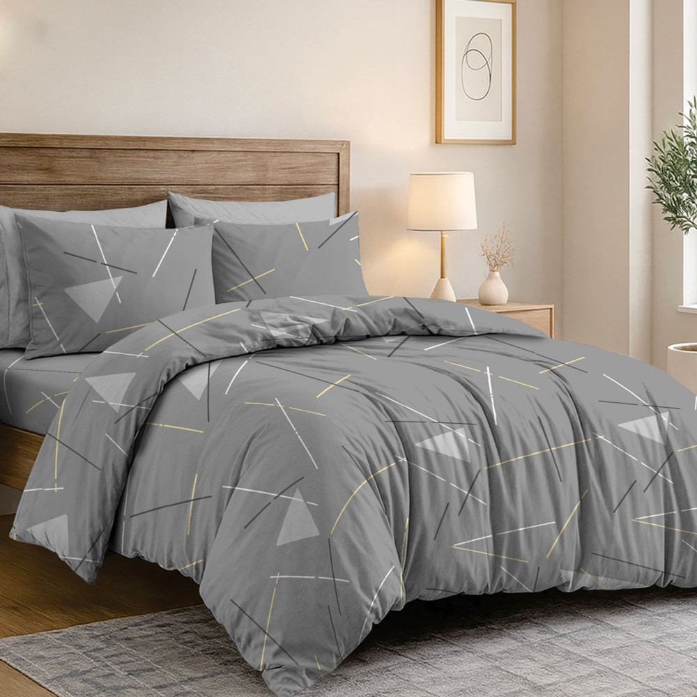 Ткань для постельного белья Бязь "Gold" Lux GL863grey