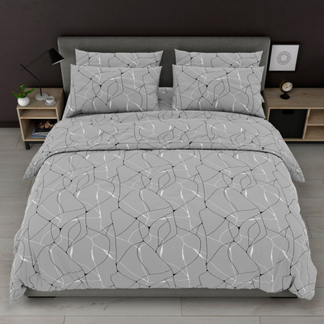 Ткань для постельного белья Бязь "Gold" Lux GL7951grey