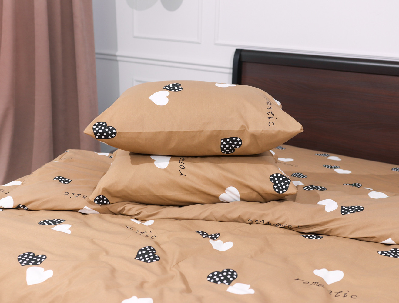 Двуспальный набор постельного белья 180*220 из поликотона №202050 Черешенка™