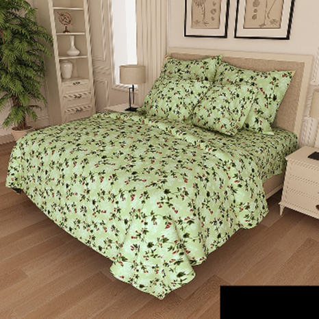 Ткань для постельного белья Бязь "Gold" Lux GL234-14-B-green