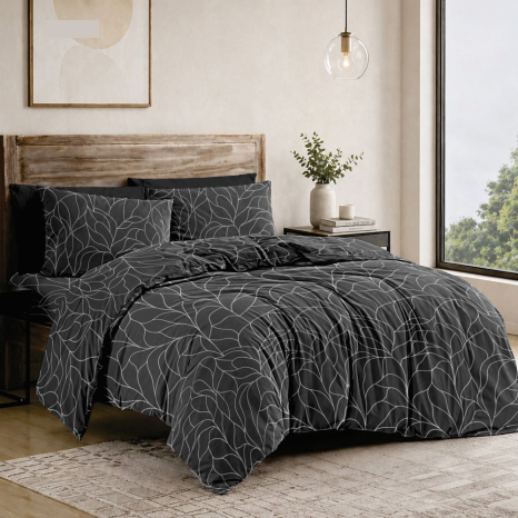Тканина для постільної білизни Бязь "Gold" Lux GL12701grey