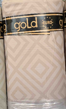 Тканина для постільної білизни Бязь "Gold" Lux ромби GL8118-pink (50м)