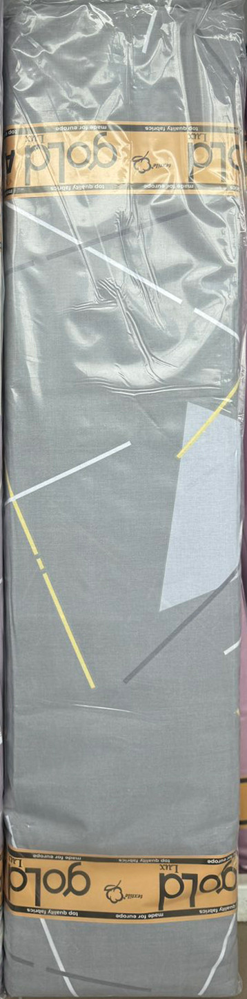 Ткань для постельного белья Бязь "Gold" Lux GL863grey