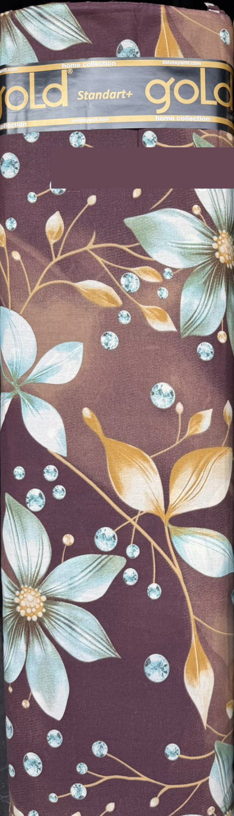 Ткань для постельного белья Бязь "Gold" Lux GL19520brown