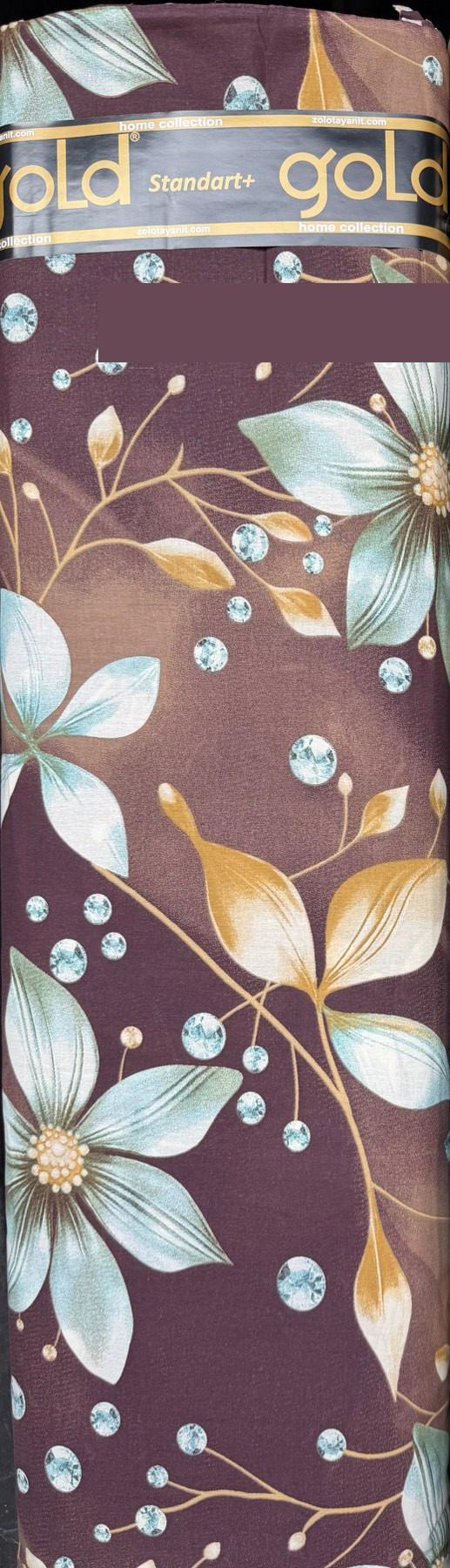 Ткань для постельного белья Бязь "Gold" Lux GL19520brown